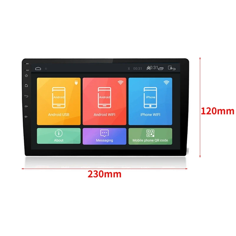 DC12V автомобильный MP5 плеер 9 дюймов Android 8,1 стерео радио HD lcd четырехъядерный wifi+ 1G+ 16G gps BT OBD регулируемое навигационное радио