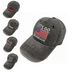 Let's Go Brandon Embroidered Baseball Cap Trump 2024 Adjustable Hat FJB Hat Joe Biden One Size 5 Style