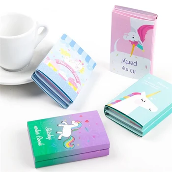 

Novelty Lovely Unicorn Party Folding Memo Pad N Times Sticky Notes To Do List Planner Memo Notepad Bookmark Gift Stationery