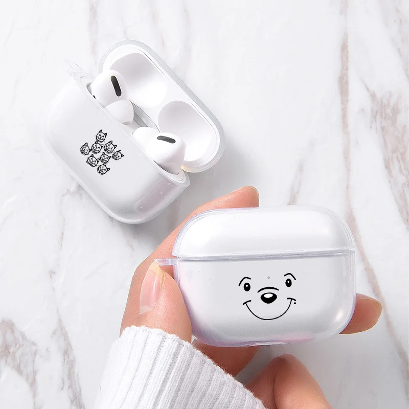 Модный чехол для Apple Airpods Pro с милой улыбкой беспроводной Bluetooth Airpod мягкий