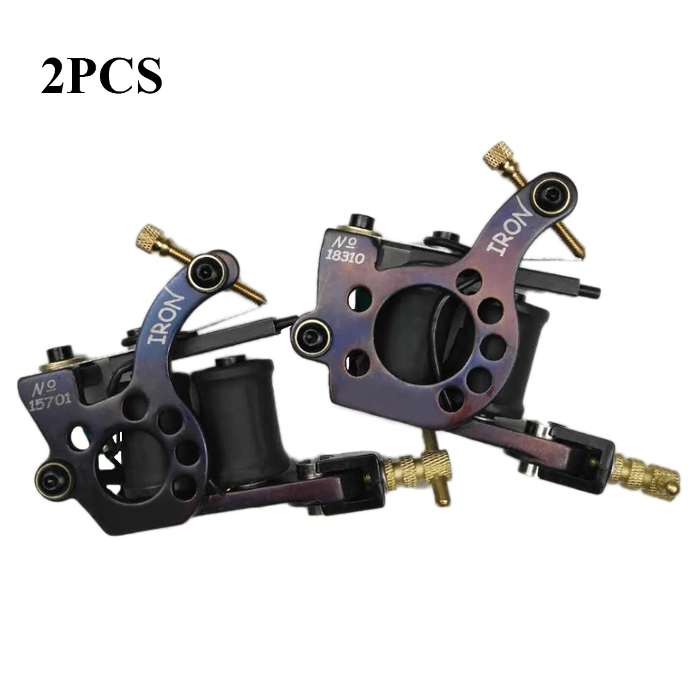 2pcs Hot Sale 10 Warps Coils Tattoo Machine Guns For Liner Shading