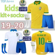 Детские футбольные футболки NEYMAR JR,, PAULINHO G. JESUS P. COUTINHO D. Косты вилиан Марсело, Детские футболки, Футбольная Футболка, 19/20