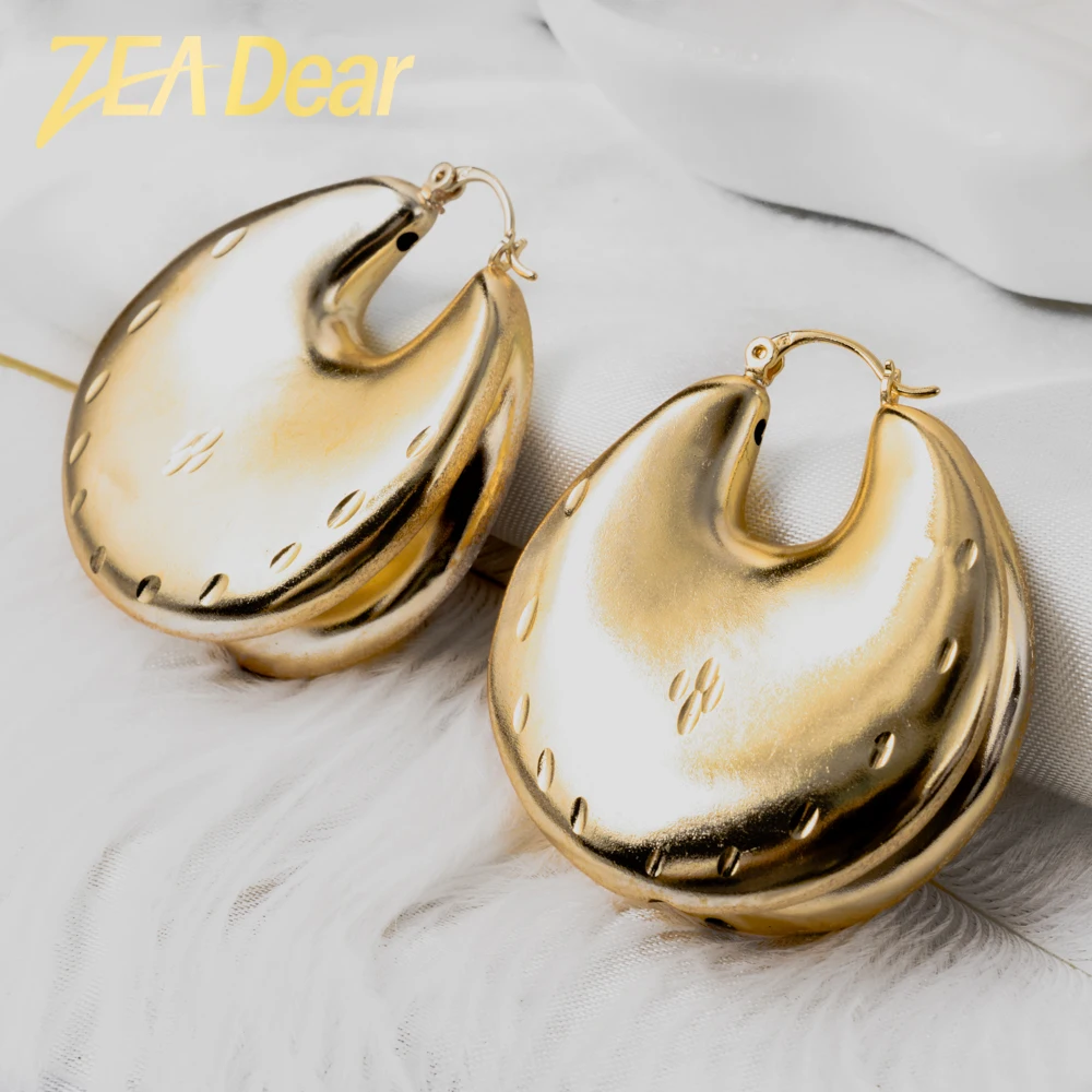 

ZEADear Jewelry Fashion Earrings Copper African Nigeria Large Style Hoop Earrings For Women High Quality Classic Party Wedding