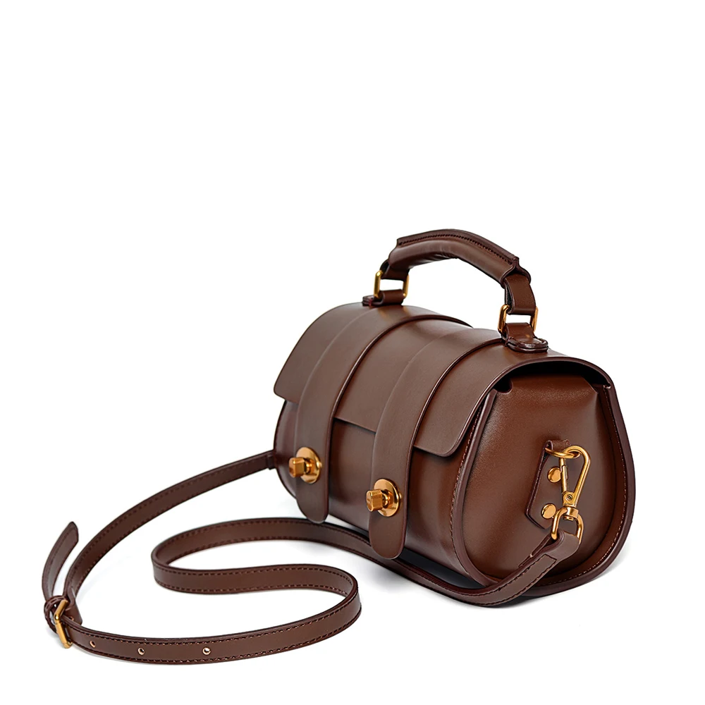 SUNNY SHOP сумка из натуральной кожи женская роскошная винтажная сумка-мессенджер Женская Повседневная сумка через плечо кожаная Бостонская сумка маленькая