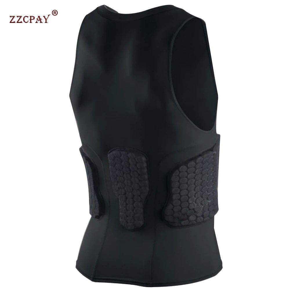 Vest Tight Male Honeycomb Protective Gear Training Shorts Suit Football Basketball Paintball Rib Protector sports shorts sports suit