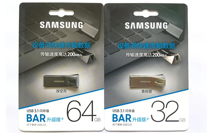 SAMSUNG BAR PLUS USB флэш-накопитель 256 ГБ 128 диск памяти 64 Гб оперативной памяти, 32 Гб встроенной памяти, USB3.1 флеш-накопитель до 200 МБ/с. флэш-накопитель USB 3,1 флэш-диск