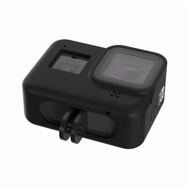 Силиконовый защитный чехол Корпус оболочка с ремешком для камеры gopro Hero 8