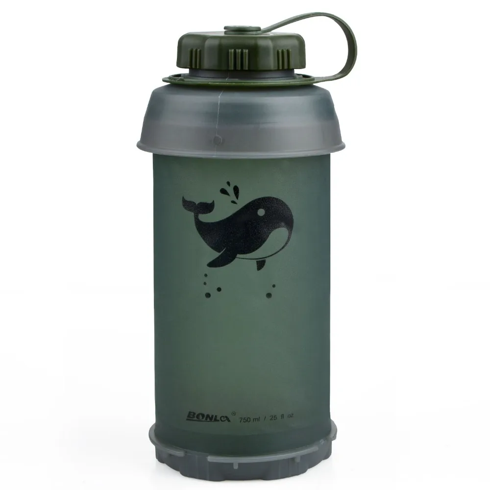 750 мл Портативная Складная спортивная мягкая бутылка для воды, складной чайник, бутылка для воды для кемпинга, путешествий, бега, высокое качество