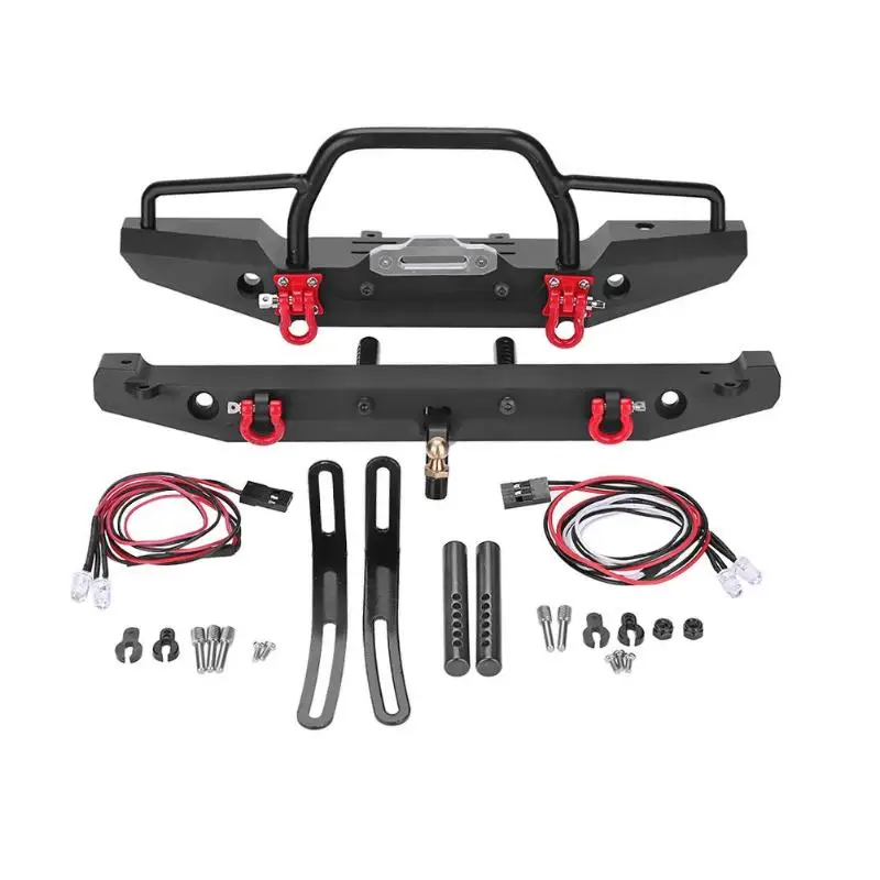 

Metal Front Rear Bumper for 1:10 RC Crawler Car Traxxas TRX-4 SCX10II 90046