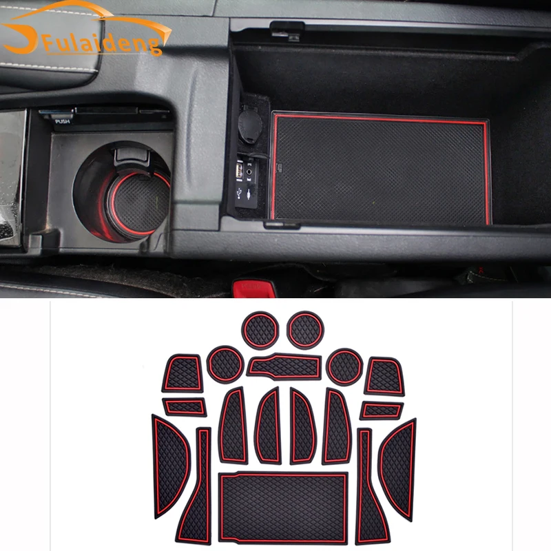 

18pcs For Lexus NX200 NX200t NX300h 2015-2018 Doors Slot Cup Holder Anti Dust Non-Slip Pad Mats Car Styling Accessories