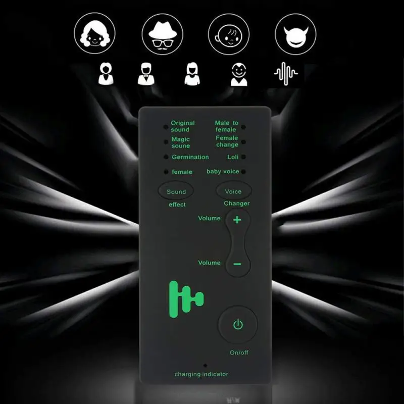 Cambia Voce Mini Modulatore Portatile 7 Cambia Voce Con Funzioni Vocali Regolabili Telefono Computer Game Sound Card Mic Tool