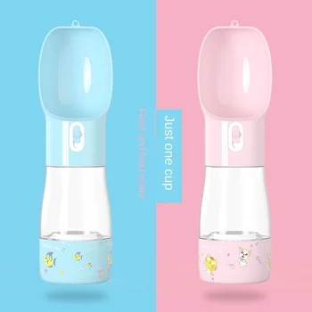 

Portable Pet Dog Water Bottle For Dogs Multifunction Dog Food Water Feeder Drinking Bowl Puppy Cat Water Dispenser Pet Products