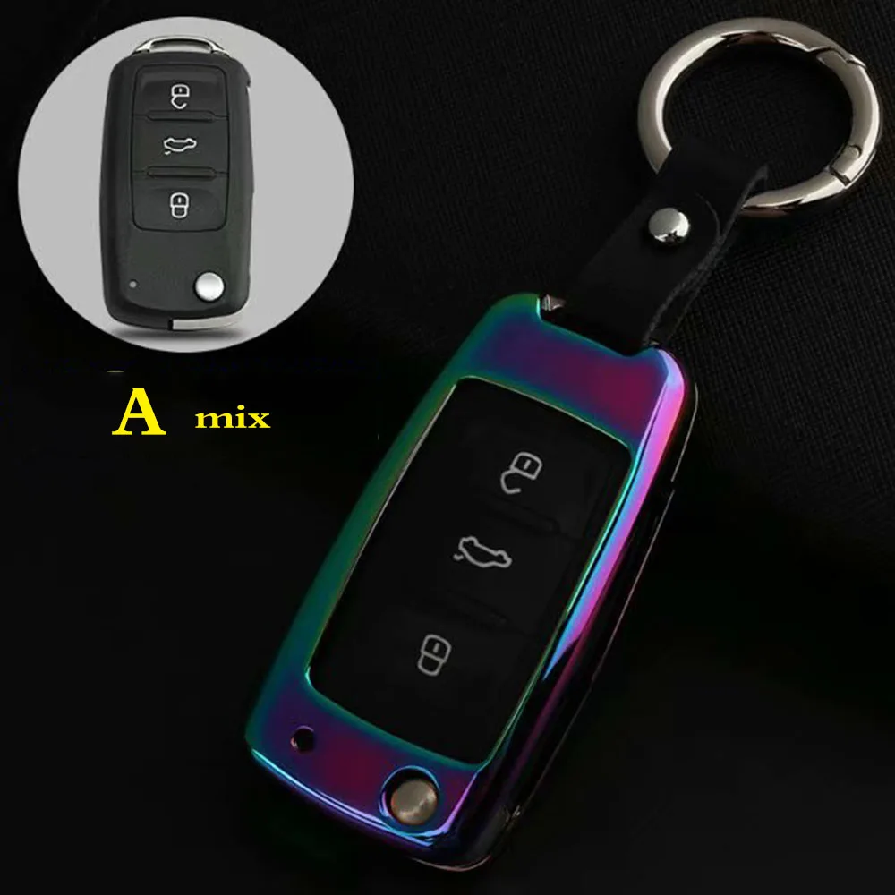 car Key Cover case For VW polo Passat CC Tiguan Jetta MK5 MK6 Golf 6 7 Touareg Sharan Scirocco EOS Sagitar Lang Yi Bora Lingdu | Автомобили