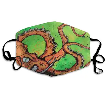 

Polyester Anti-dust Mouth Mask - Colorful Cute Octopus Seamless Art Washed Reusable Mouth-Muffle - Fashion Printed Face Masks