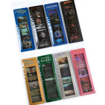 

Retro PET Film Bookmark Sticker Sticky Bookmark Stationery Label Hand Account Decorative Stickers School Notepad Escolar