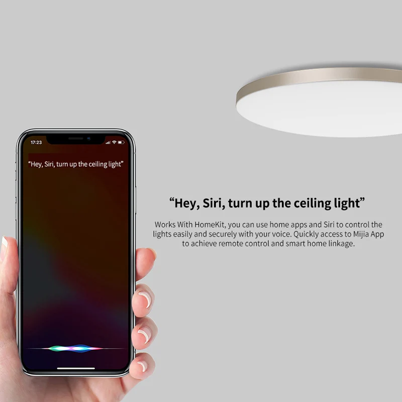  YEELIGHT 50W Smart LED Ceiling Lights Colorful Ambient Light Homekit Mijia APP Control 220V For Liv - 4000223800310