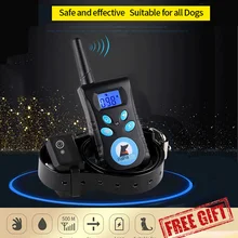 Training-Collar Bark-Stop-Shock Remote Rechargeable Waterproof Automatic with 2-In-1