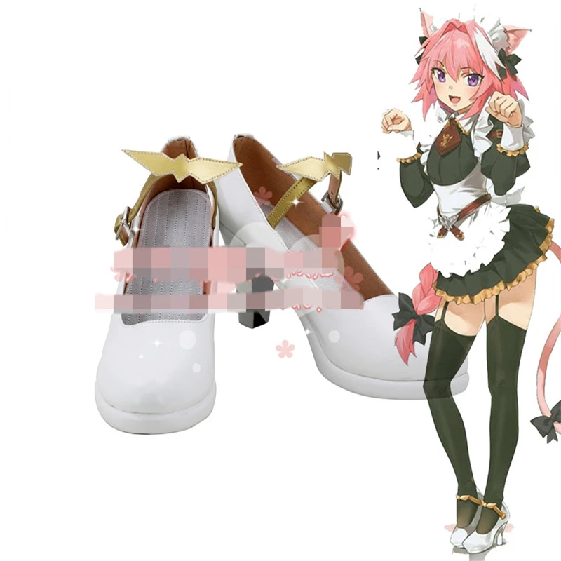 Anime Cosplay Fate/Apocrypha FGO Astolfo Maid Shoe Lolita Shoes A | Тематическая одежда и униформа