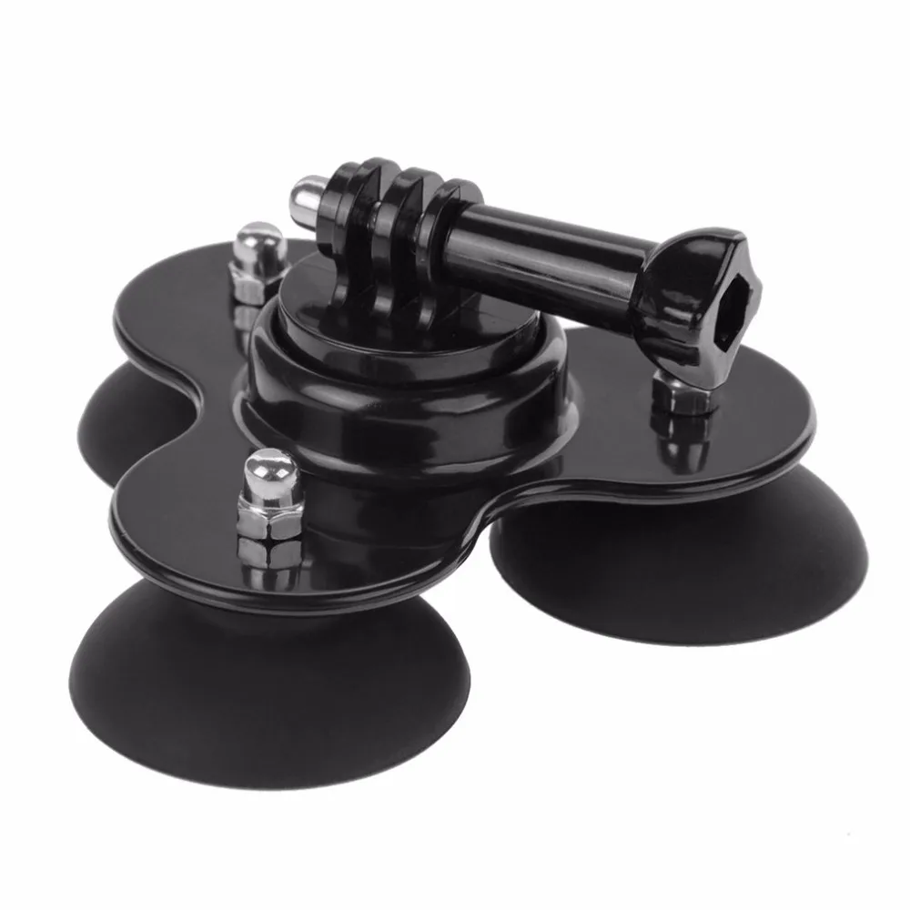 PULUZ For Go Pro Accessories Triangle Suction Cup Mount Tripod with Screw for GoPro HERO 5 4 3+ 3 2 for SJCAM SJ4000 Camera