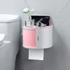 Bathroom Tissue Box Makeup Storage Hole-Free Creative Waterproof Paper Chart Drum Toilet Storage Rack paper towel holder ► Photo 3/5