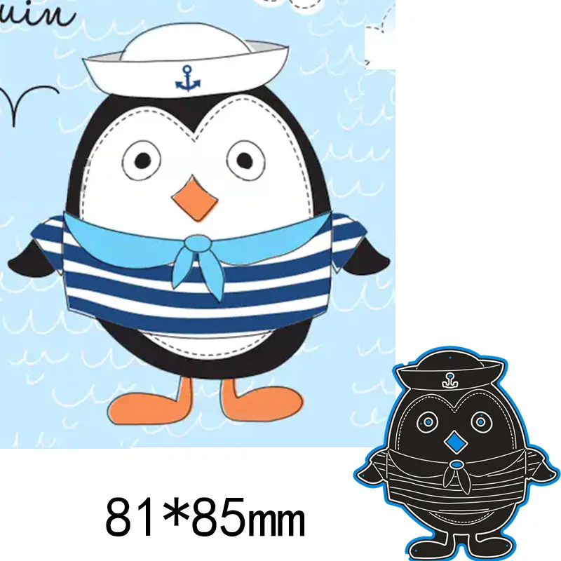 

Creative Metal Cutting Layering Die Mold Embossing Stencils DIY Scrapbook Paper Card Making Penguin