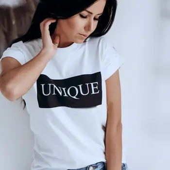 

Fashion Women Summer Top Short Sleeve Tee shirt Femme Elegant Ladies Unique Letter Print Cotton tshirt harajuku dames T shirt