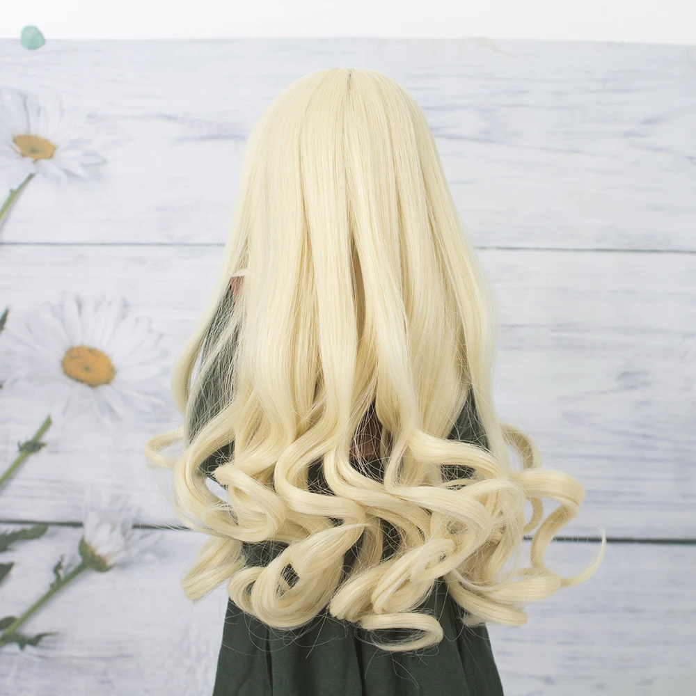 Aidolla BJD/SD кукольные парики длинные вьющиеся новые белые желтые Ombre born baby цветные волосы для 1/3 1/4 аксессуары для кукол
