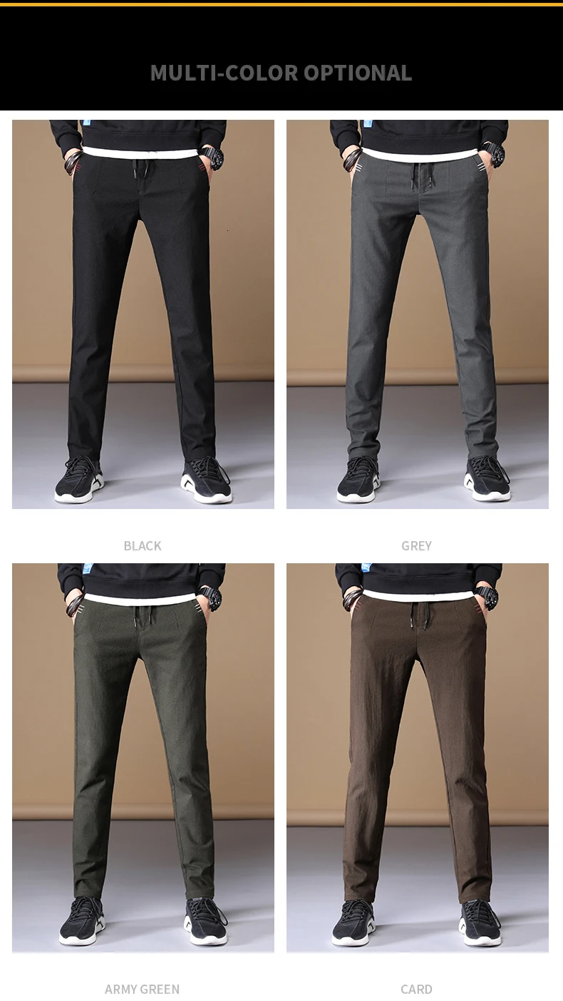 Дизайн, мужские повседневные брюки Harlan с вышивкой и карманами, Длинные обтягивающие брюки с завязками на талии, осень, модные облегающие брюки