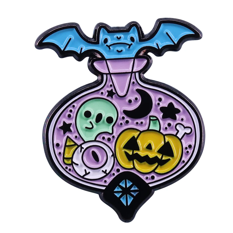 Полуночная Волшебная булавка для бутылки яркий аксессуар Хэллоуина | Украшения и