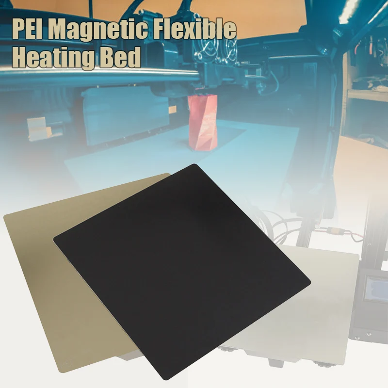 

HotBed Platform Steel Build Plate with Magnetic Base+Heat Resistant PEI for 3D Printer IJS998