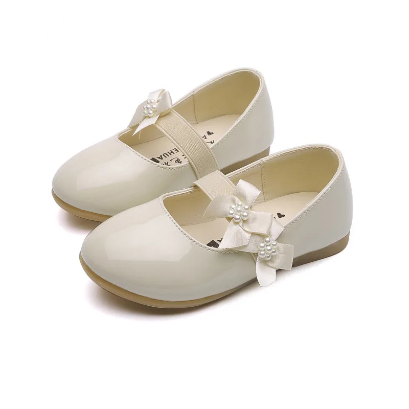 

Beautiul New Baby Girls Leather Shoes Girls Flower Princess Shoes Kids Cocktail Party Shoes For Girls Wedding Dress Shoes White