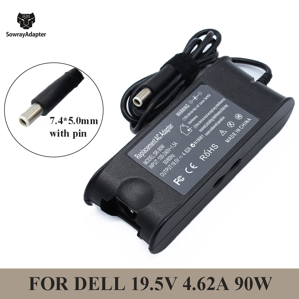19 5 V 4.62A 90W Ноутбук AC Мощность адаптер Зарядное устройство для dell inspiron PA-10 1545 N4010 n4050
