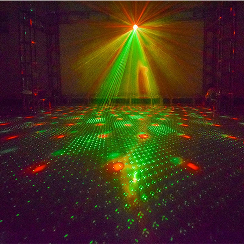 Дискотека Лазерное освещение rgb проектор Вечерние огни DJ освещение эффект лампы диско праздничное освещение KTV бар вечерние рождественские украшения