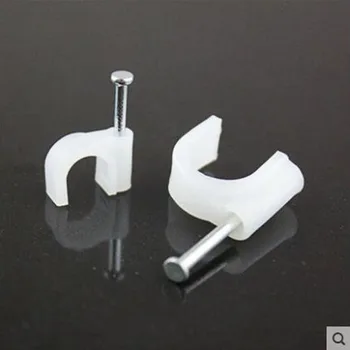 

SYWV75-5 clip U-pin card white plastic cable clamp