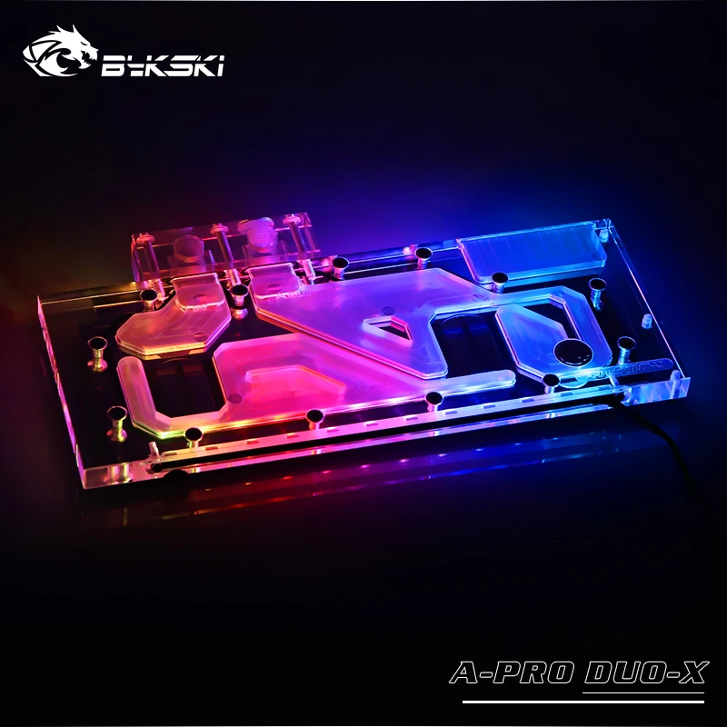 Bykski A-PRO DUO-X полный охват GPU водяной блок для VGA AMD RADEON PRO DUO Reference Edition кулер для видеокарты радиатора