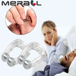 Silicone Nose Clip Magnetic Anti Snore Stopper Snoring Silent Sleep Aid Device Guard Night Anti Snoring Device Health Care Nasal