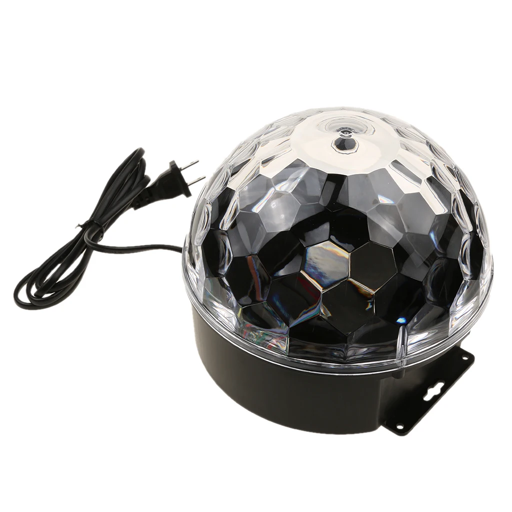 9 Colors RGB Magic Crystal Ball Stage Lighting Effect LED Light Lamp For Party Wedding US Plug