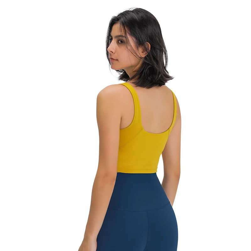 U Back Butter Soft Gym Workout Sports Bras High Support Running Yoga