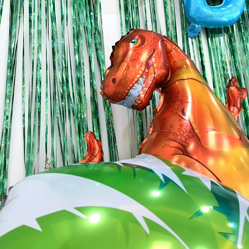 Dinosaur Party Balloons Supplies Paper Dinosaur Garland for Kids Boy Birthday Party Decoration Jurassic World Jungle Party Decor