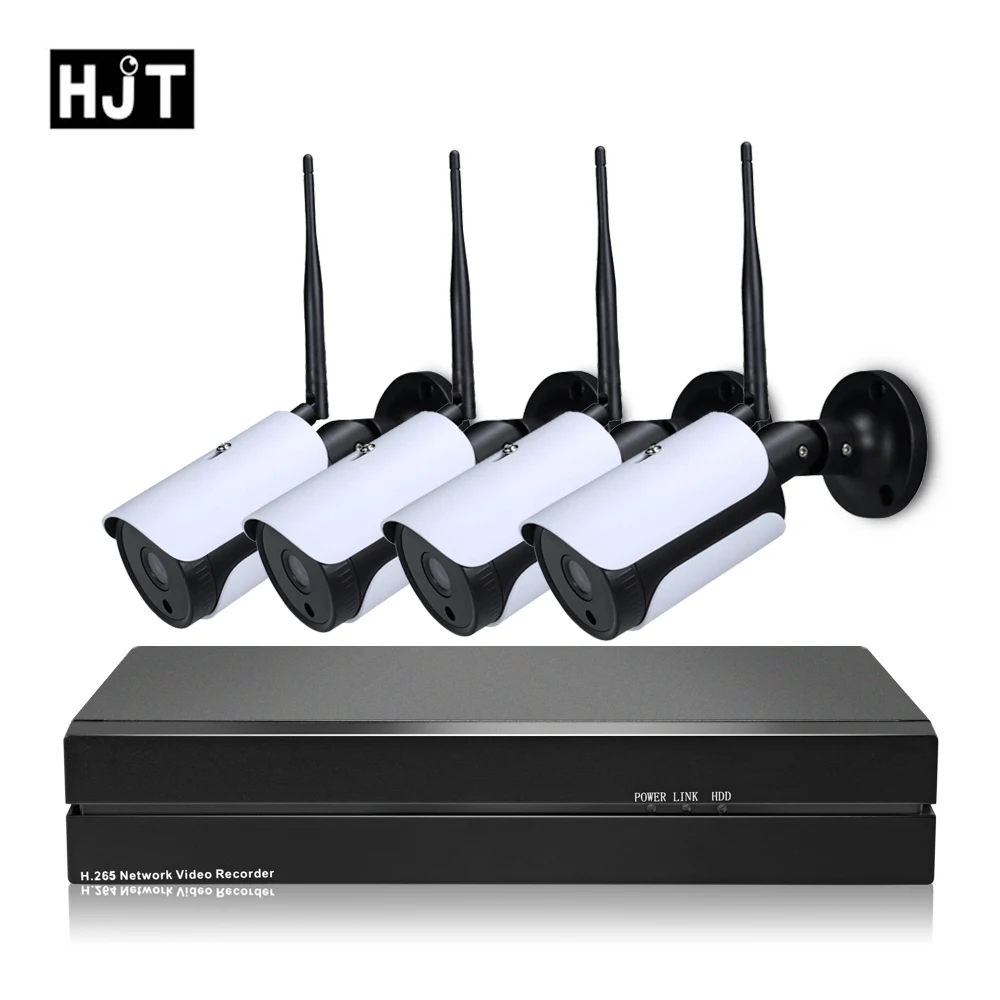 

HJT H.265 5.0MP WIFI IP Camera 4CH Kit 8CH NVR CCTV Camera Motion Detection Outdoor waterproof P6SPro