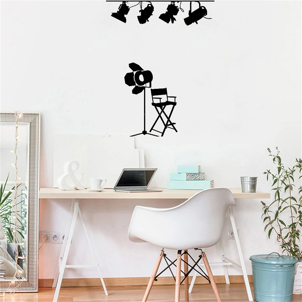 

Film Wall Decal Movie Wall Sticker For Cinema Room Filmmaking Art Sticker Interior Decoration Wall Vinyl DW10038