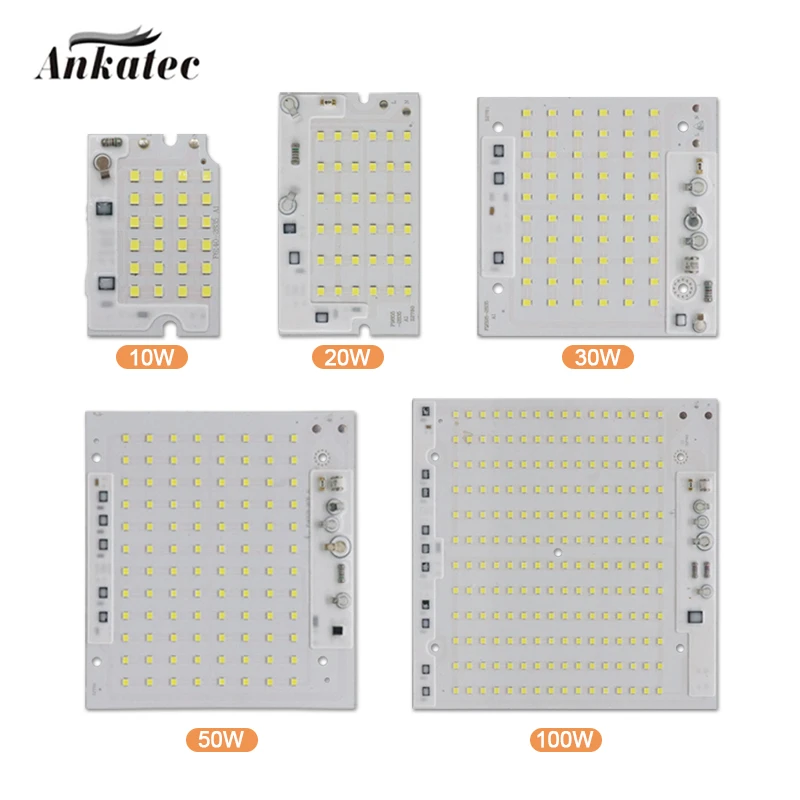 Чип светодиодной лампы SMD2835 с бусинами Smart IC вход 220 В 10 Вт 20 30 50 100 сделай сам для