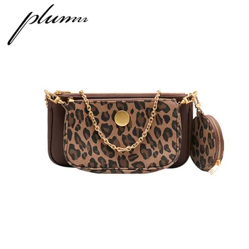 

Plumn Women's Leopard Print Single Shoulder Shoulder Cross Over Bag