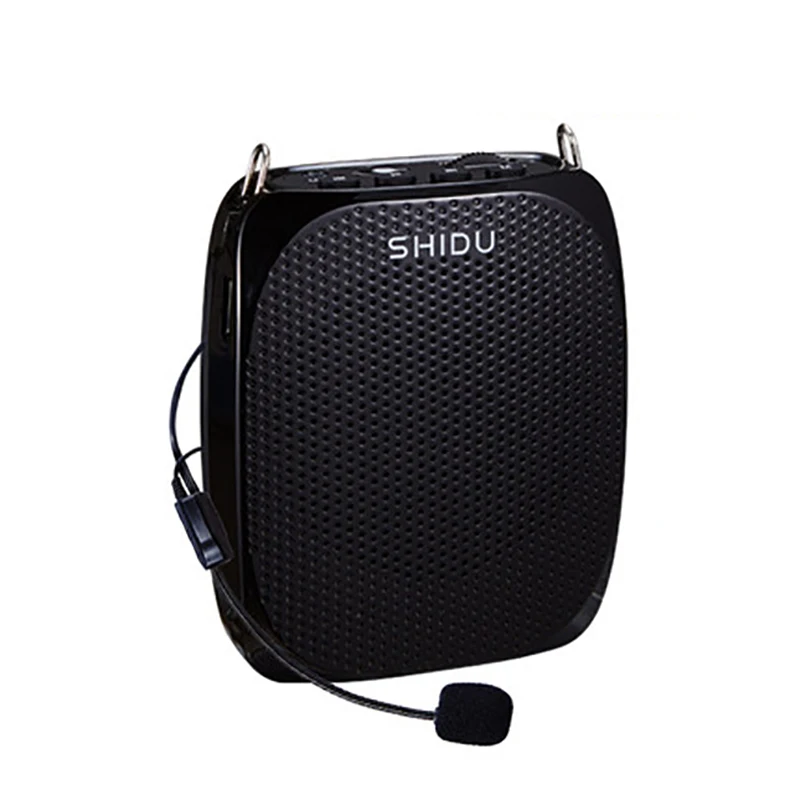 

Portable UHF Wireless Voice Amplifier Music Player Megaphone with Mic Belt Support U Disk USB Mini Loudspeaker for Teacher Guide