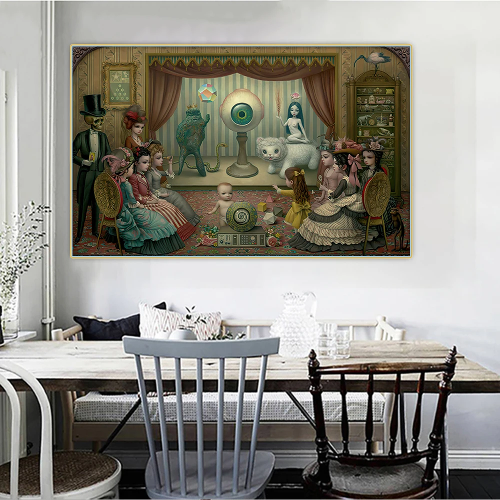 Citon Mark Ryden 》 гостиная сюрреалистичная картина маслом на холсте художественная постер настенный Декор