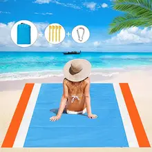 

1 Set Beach Blanket Sandproof Multi-Scene Use Convenient Breathable Oversized Picnic Blankets for Beach