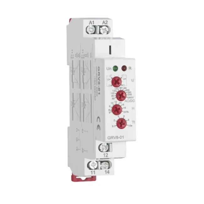 GRV8-01 Voltage Protection Relay AC220V DC Voltage Controlled Relay Over Under Voltage Control Relay-everfar