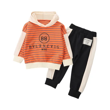 

Autumn Kids Baby Clothes Lovely Baby Boy Clothes Long Sleeve Letter Hoodie Sweatshirt Tops+Pants Trouser Costume Set