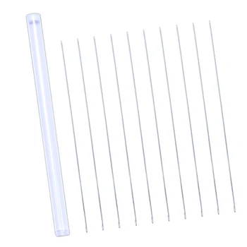 

20pcs Straight Beading Needles With Box Seed Beads Needles Easy Thread