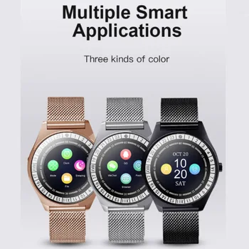 

Top Bluetooth Smart Watch men BL02 With Touch Screen Multifunction Steel strap SmartWatch TF Sim Card Camera smart watch women